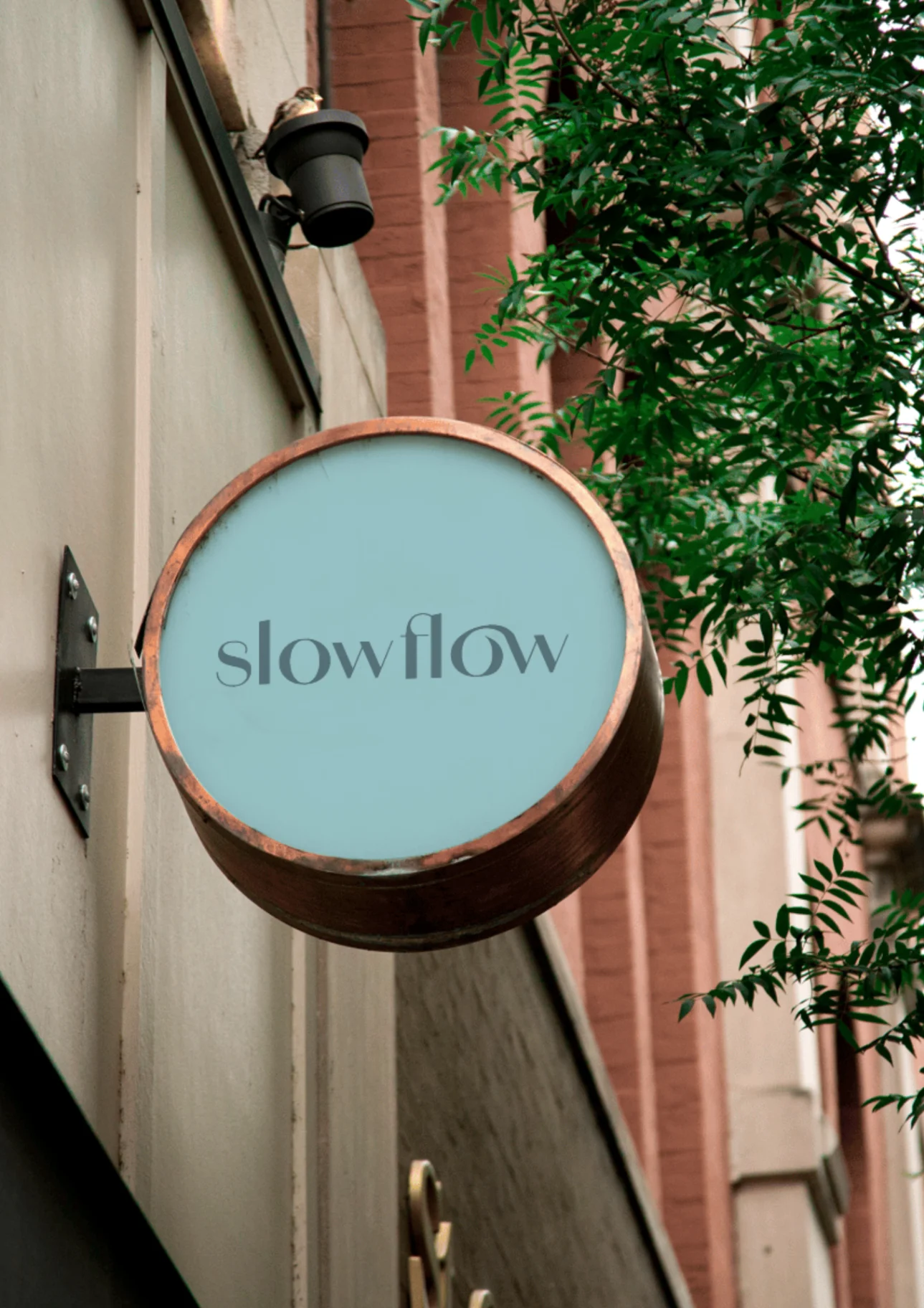 Slow Flow storefront signage